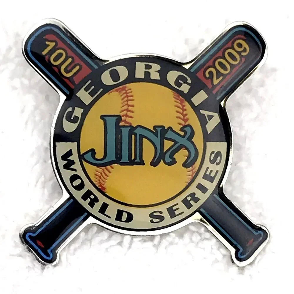 Jinx Georgia 10U World Series 2009 Vintage Pin Gold Tone Enamel Softball